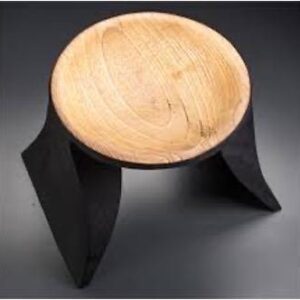 Inga Medium Rustic Wood Seat